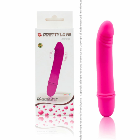Pretty Love Beck Mini Massager Lilac 10-Function, 12.5cm Silicone
