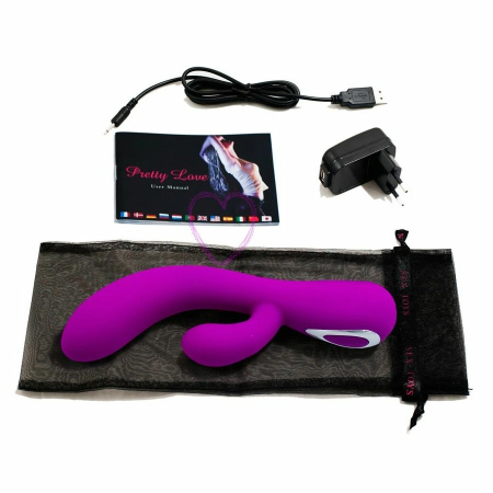 Pretty Love Smart Honey Intimate Vibrator Lilac 18cm Dual Motor Silicone