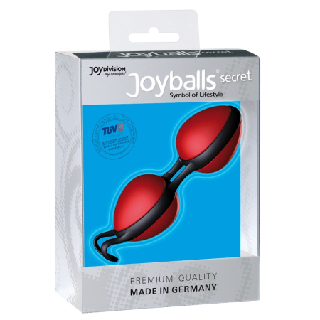 JOYDIVISION Joyballs Secret Black & Red Pelvic Training System 10cm