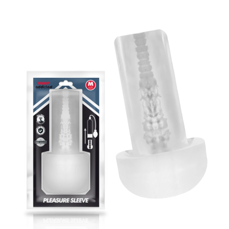 PUMP ADDICTED Transparent Sleeve - Flexible TPE Pleasure Accessory