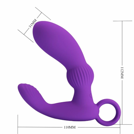 Pretty Love Cayla Lila Wireless Silicone Anal Vibrator with Remote