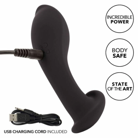 CalExotics Eclipse Flex Probe Liquid Silicone Intimate Device, Black