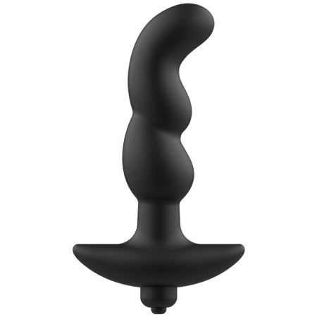 Addicted Toys Anal Massager Model 2 - Black, Vibrating Silicone, 8x1.5cm