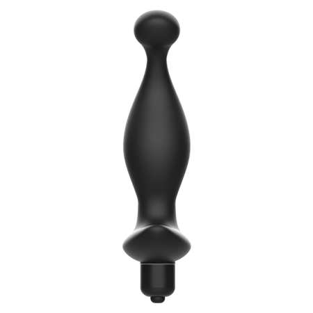 Addicted Toys Model 1 Intimate Black Vibrating Silicone Massager 8x1.5cm