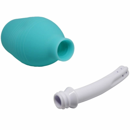 MR PLAY Anal Hygiene Blue Rubber Shower System - Large Capacity