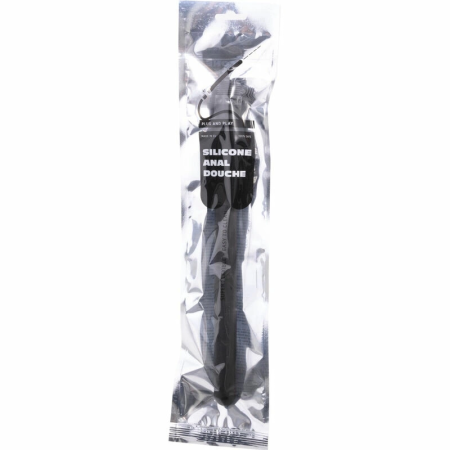 All Black Silicone Hygiene Nozzle 27cm - Flexible Intimate Shower Attachment