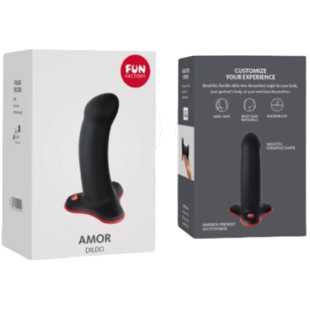 FUN FACTORY Amor Black - Compact Silicone Intimate Device for Beginners