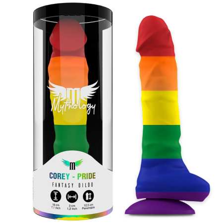 MYTHOLOGY Corey Pride Intimate Silicone Model M, Suction Cup, 18cm