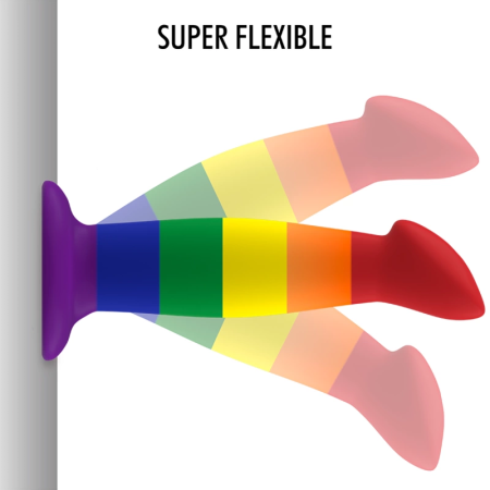 MYTHOLOGY Garrick Pride Intimate Device M - Flexible Silicone, Suction Base