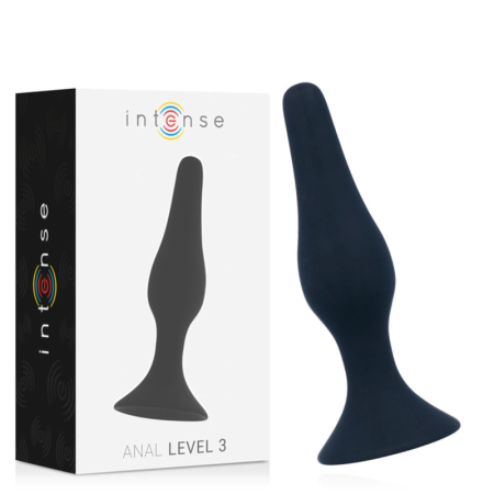 Intense Anal Level 3 Silicone Plug 12.5cm Black - Advanced Model