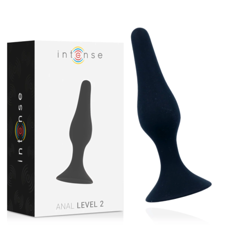 Intense Anal Level 2 Silicone Plug 11.5 cm Black - Advanced Flexible Model