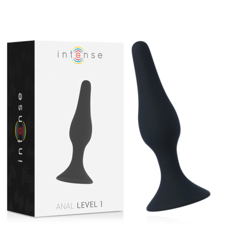 Intense Anal Level 1 Silicone Plug 10.5cm Black - Compact & Ergonomic
