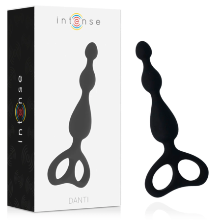 INTENSE Danti Black Silicone Anal Plug 17.5 cm Body-Safe Material