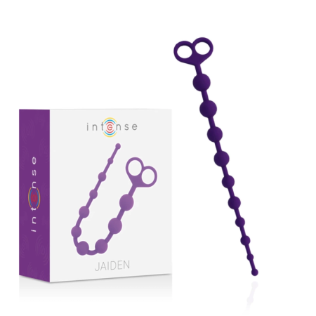 INTENSE Jaiden Beads Lilac - Flexible Silicone Intimate Wellness Chain 34cm