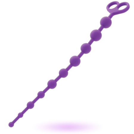 INTENSE Jaiden Beads Lilac - Flexible Silicone Intimate Wellness Chain 34cm