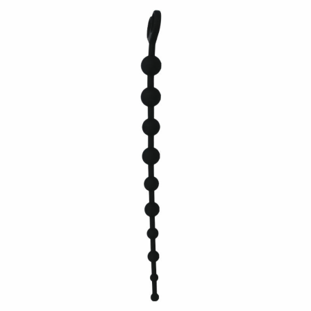 INTENSE Jaiden Silicone Intimate Beads Black 34cm Hypoallergenic