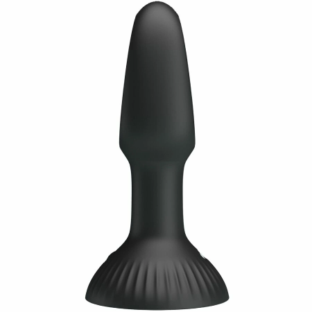 Pretty Love Hubert Silicone Plug with 7 Vibration Modes, Black