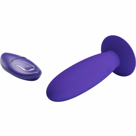 Pretty Love Youth Anal Plug Violet - Silicone Vibrating, Remote, Rechargeable