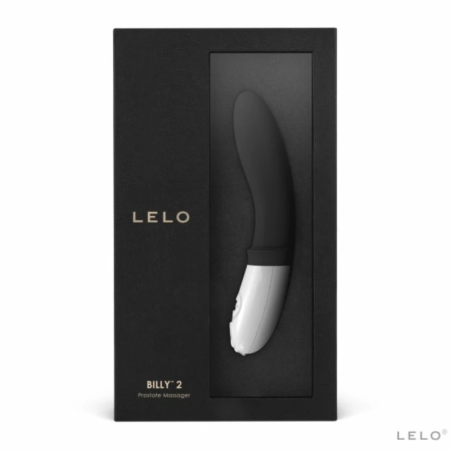 LELO Billy 2 Black - Rechargeable Intimate Massager for Men, 8 Modes