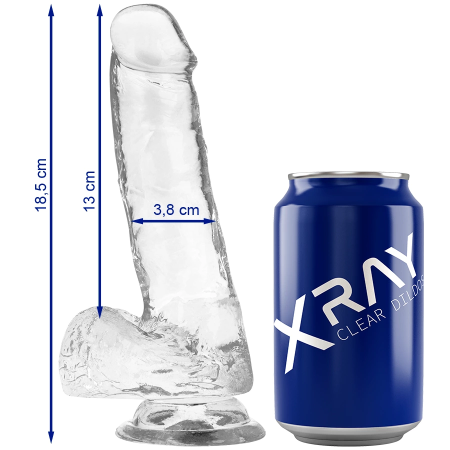XRAY Transparent Intimate Model 18.5 cm - Flexible, Odorless, Jelly Material