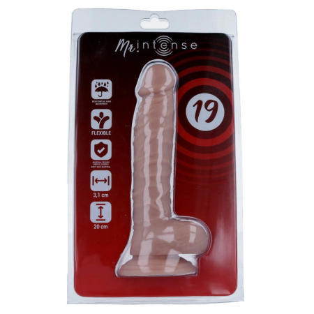 Mr Intense 19 Model, Anatomical Intimate Device, 20 cm, Natural Color