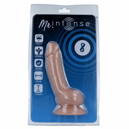 Mr Intense Model 8 Anatomical Intimate Machine, 17.6 x 3.5 cm, Natural