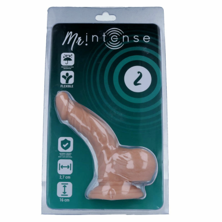 MR INTENSE Model 2 Anatomical Intimate Device 16cm Beige with Suction Cup