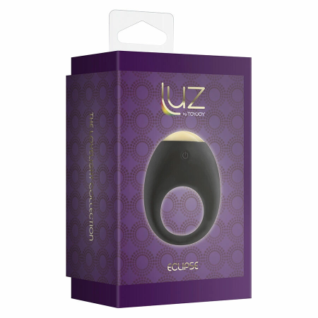 ToyJoy Luz Eclipse Light USB Rechargeable Silicone Ring, 7 Modes, LED, Black