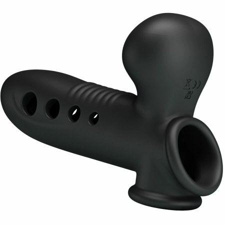 Pretty Love Crane Silicone Extension Sleeve with Adjustable Airbag Black