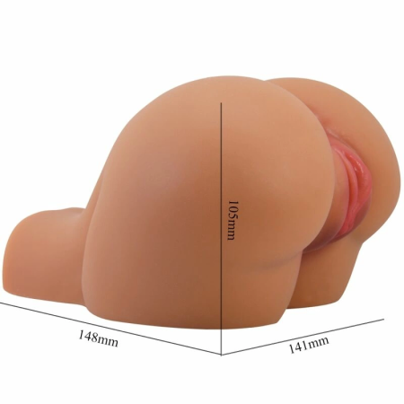 CRAZY BULL BM-009246Z-1 Intimate Dual-Entry Vibrating System Flesh Tone