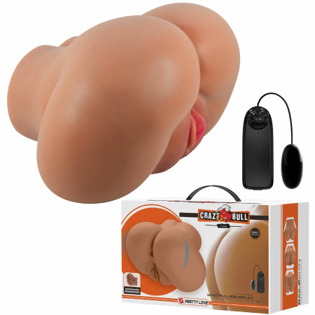 CRAZY BULL Luna BM-009244Z-1 Dual Channel Vibrating Intimate Device Flesh