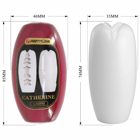 Pretty Love Catherine White Intimate Sleeve TPR 85x46mm Waterproof