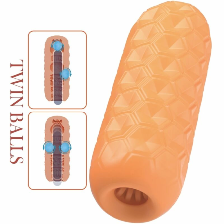 Pretty Love Twin Balls BM-009230NQ Intimate Device Orange 19.5cm