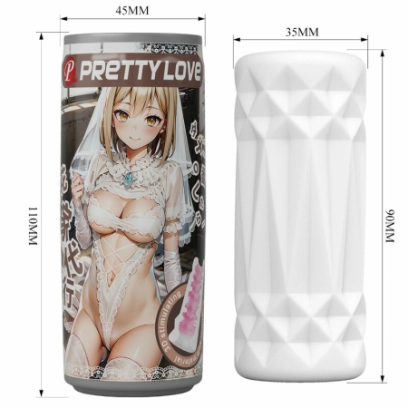 Pretty Love BM-00900T88A Flip-Top Can Discreet Intimate Device 11cm White