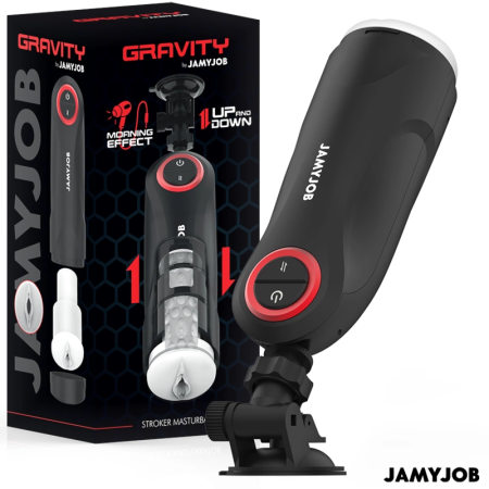 Jamyjob Gravity Automatic Intimate Machine 5 Modes USB Black-Red