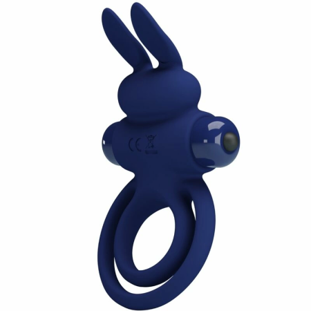 Pretty Love Darey Blue Duo Vibrating Intimate System - 10 Modes, Rabbit Shape