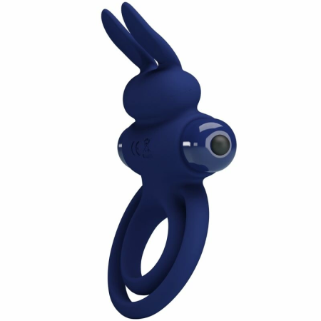 Pretty Love Darey Blue Duo Vibrating Intimate System - 10 Modes, Rabbit Shape