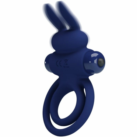 Pretty Love Darey Blue Duo Vibrating Intimate System - 10 Modes, Rabbit Shape