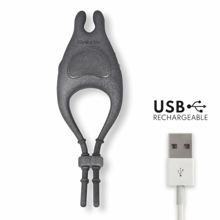 ONINDER PAMPA Black Rechargeable Adjustable Ring with App Control, 10 Speeds