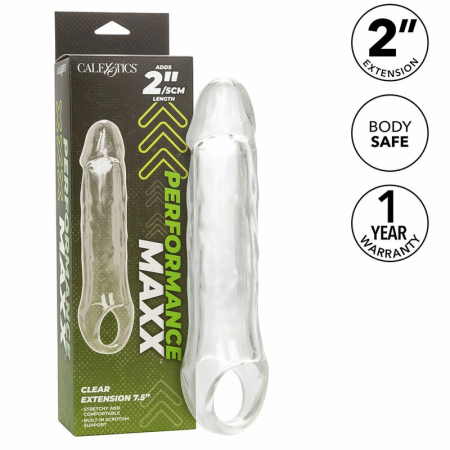 CalExotics Performance Maxx Clear Extension 7.5'' Transparent Enhancer