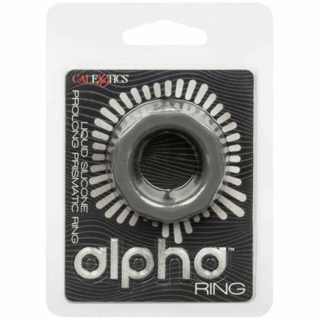 CalExotics Alpha Prolong Silicone Ring Grey - Seamless Comfort Enhancer 2.5 cm