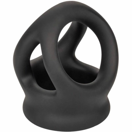 CalExotics Alpha Dual Cage Ring Black - Liquid Silicone Support System
