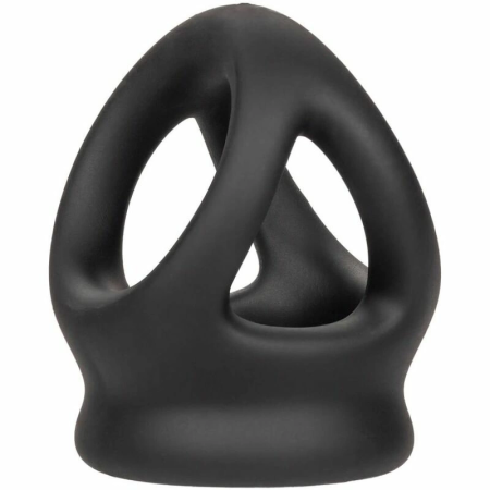CalExotics Alpha Dual Cage Ring Black - Liquid Silicone Support System