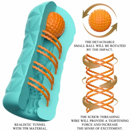 Pretty Love Victoria Caspar Intimate Spiral System Aqua Green TPR