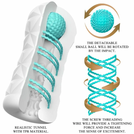 Pretty Love Victoria Cecil Intimate Spiral Device White TPR Compact