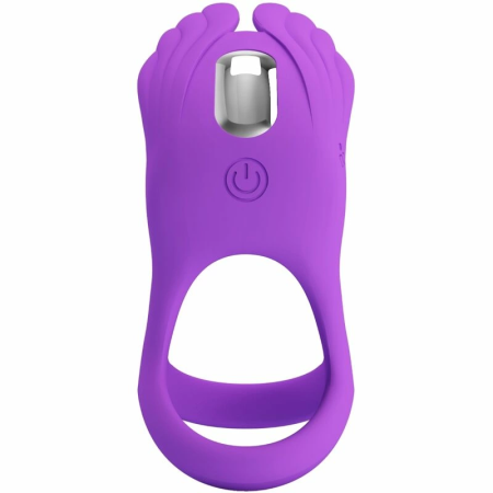 Pretty Love Silas Intimate Ring, 7 Vibration Modes, Rechargeable, Purple