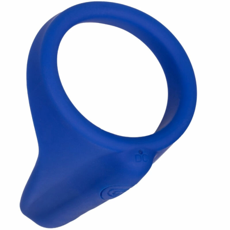 CalExotics Admiral Blue Liquid Silicone Vibrating Perineum Wellness Ring