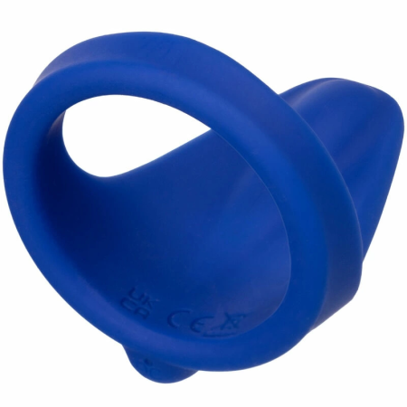 CalExotics Admiral Blue Liquid Silicone Vibrating Perineum Wellness Ring