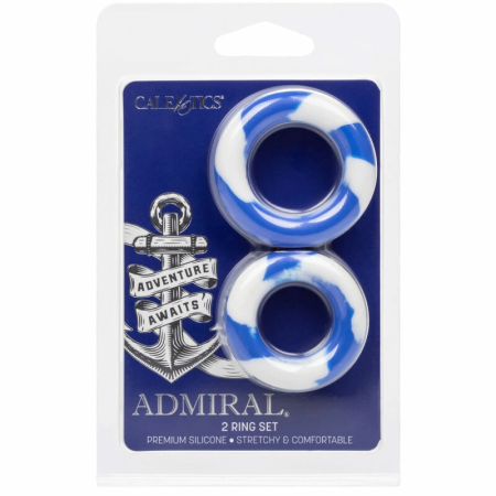 CalExotics Admiral Silicone Ring Set 2-Pack - Ergonomic Support System