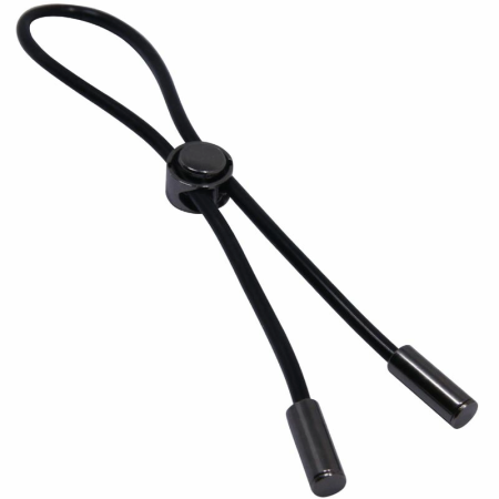 Pretty Love Cord Adjustable Silicone Comfort Ring - Black, 188 mm